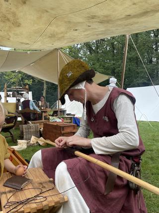 Lederen handvat aan een longbow maken